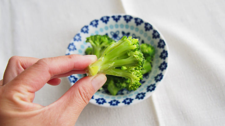 コストコのブロッコリーフローレット(冷凍ブロッコリー)(解凍後の質感)