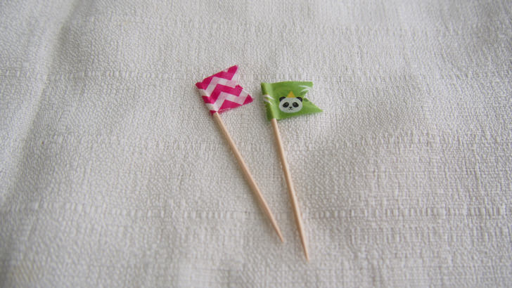 コストコのPOINT＆LINE マスキングテープ(マスキングテープの使い方・お弁当用のフラグにアレンジ)