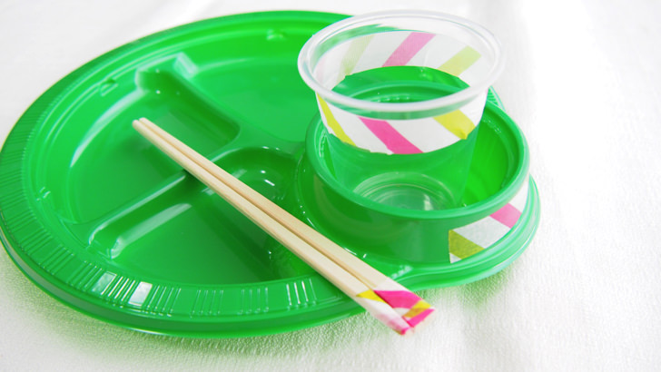 コストコのPOINT＆LINE マスキングテープ(マスキングテープの使い方・食器をプチアレンジ)