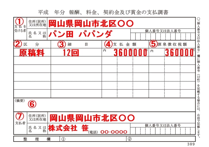 支払調書とは 報酬 料金 契約金及び賞金の支払調書 の見方やいつもらえるかなどを解説 ノマド的節約術