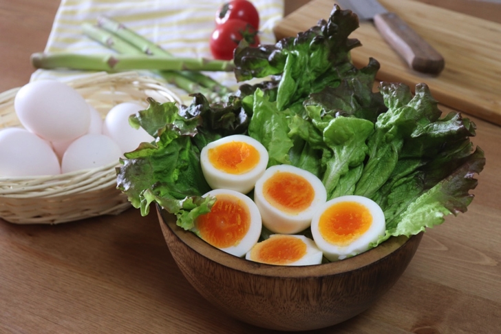 ゆで卵の作り方の写真