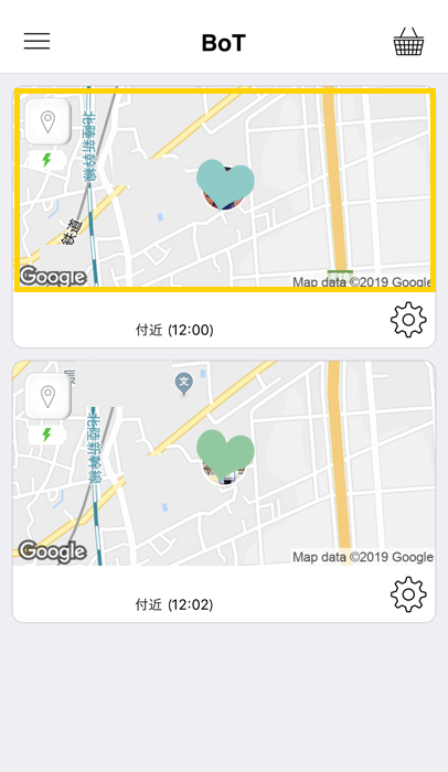 GPS BoT マップ部分