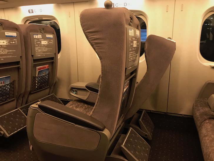 リクライニング角度