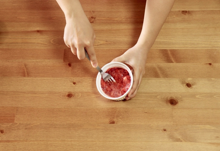 いちごミルクのレシピ写真