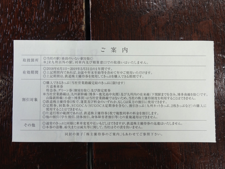 最大85％オフ！ JR九州 鉄道株主優待券 ２枚 と 株主優待券
