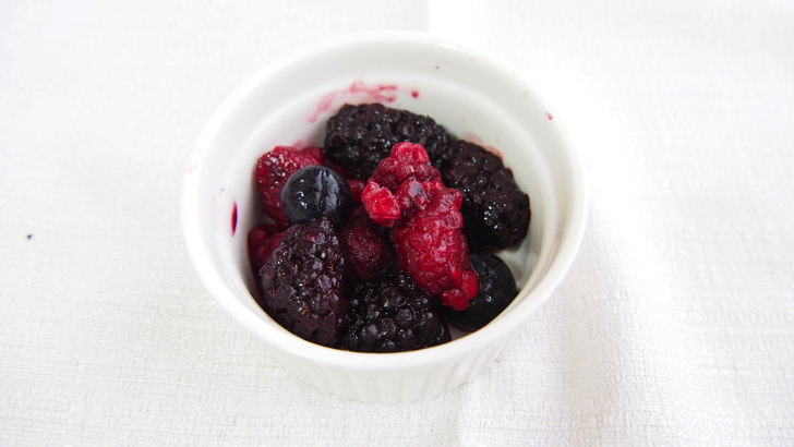 コストコのスリーベリーブレンド(解凍後の状態)