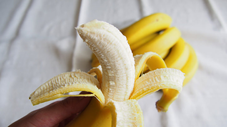 コストコのデルモンテ バナナ(皮をむいたところ)