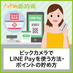 ビックカメラでLINE Payを使う方法・ポイント二重取りするやり方・ビックカメラ.comでの使い方を徹底解説