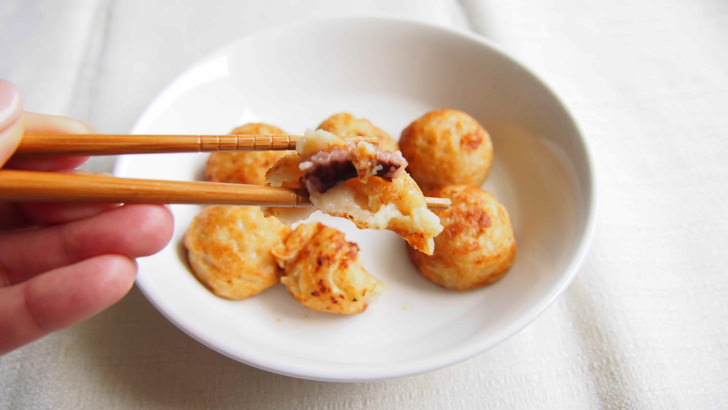 コストコのSHOWAたこ焼き(解凍後のたこの状態)