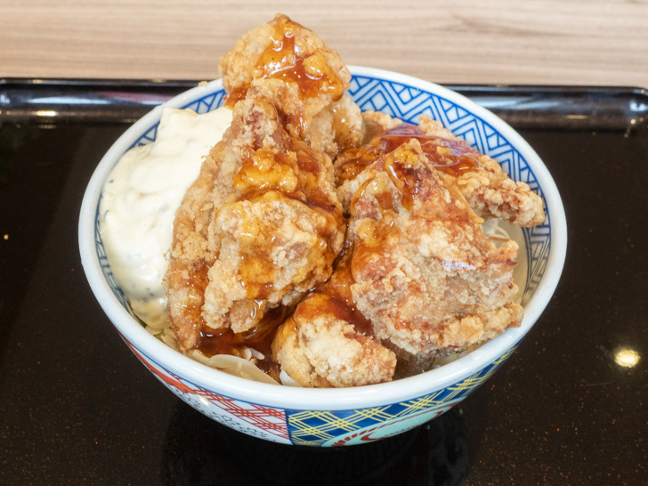 吉野家でiDで支払ったタルタル南蛮から揚げ丼