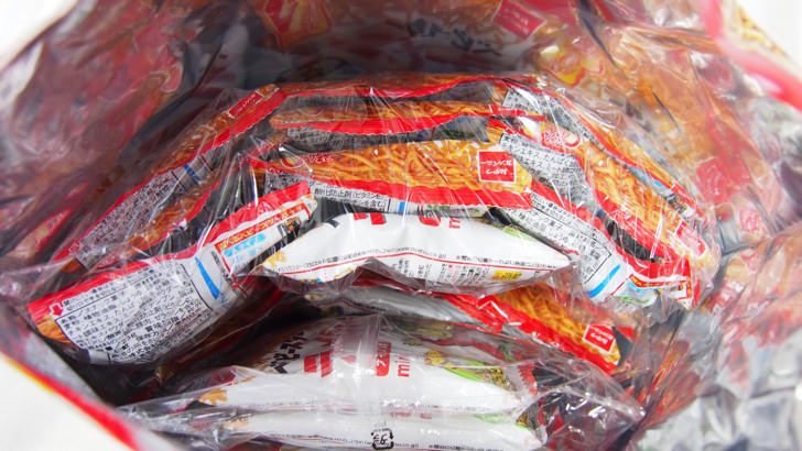 コストコのベビースターラーメン40袋入り(開封した状態)