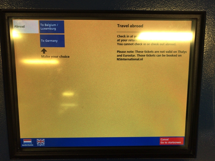 オランダ鉄道チケットを買う方法