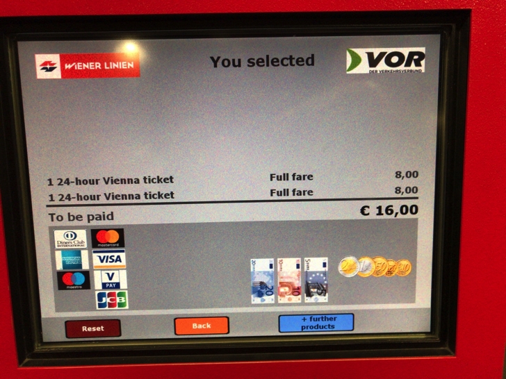 ウィーン24時間チケットの買い方