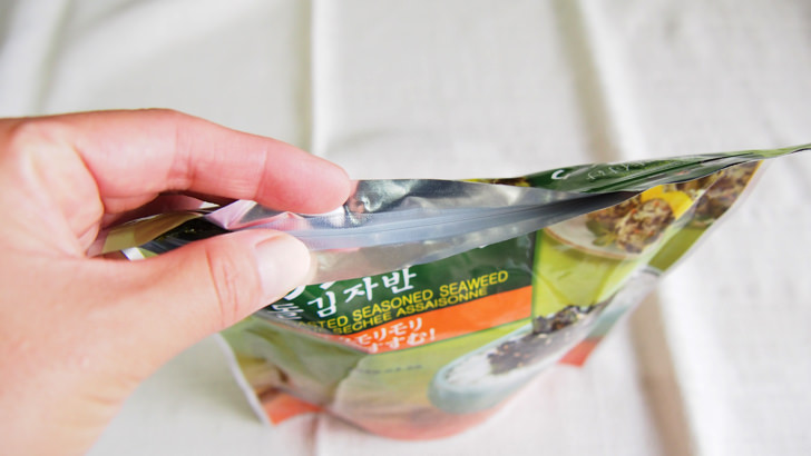 コストコの韓国味付けのりフレーク(保存用チャック付き)