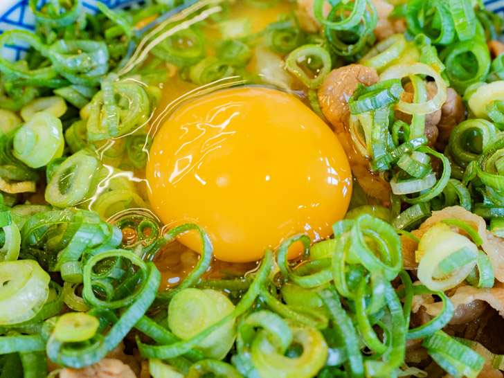 吉野家でLINE Payで支払って食べた「ネギ玉牛丼」