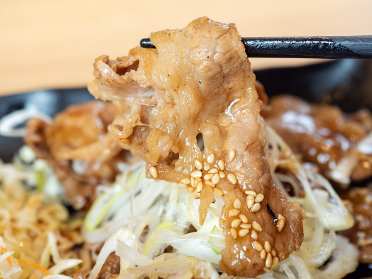 吉野家でメルペイを使って支払った牛カルビ定食のカルビ