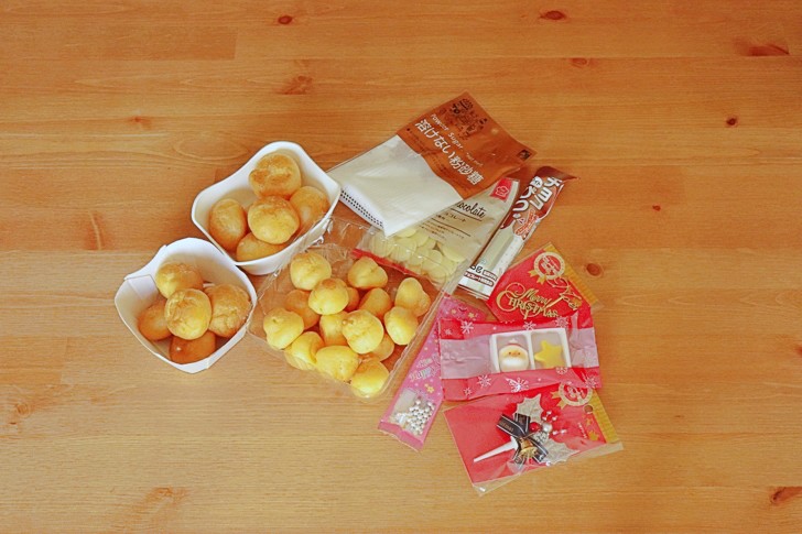 クリスマスケーキ「シュークリームツリー」の作り方