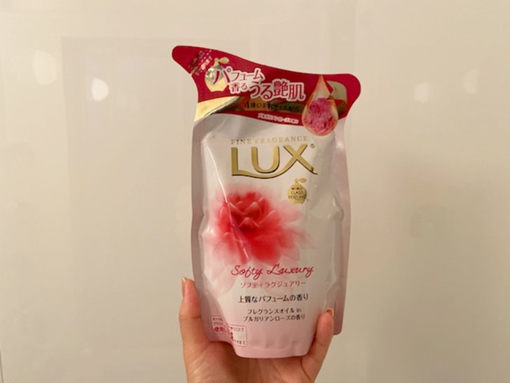 マツモトキヨシでiD払いをして購入したラックスのボディソープ写真