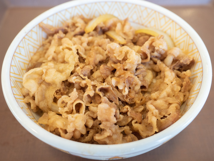 すき家 公式アプリからモバイルオーダーした牛丼