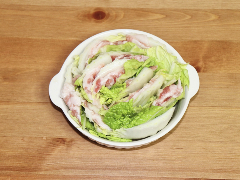 白菜と豚バラのミルフィーユのレシピ